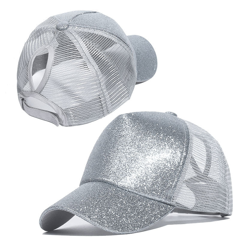 Wholesale Cotton Sequin Cotton Fabric Baseball Caps